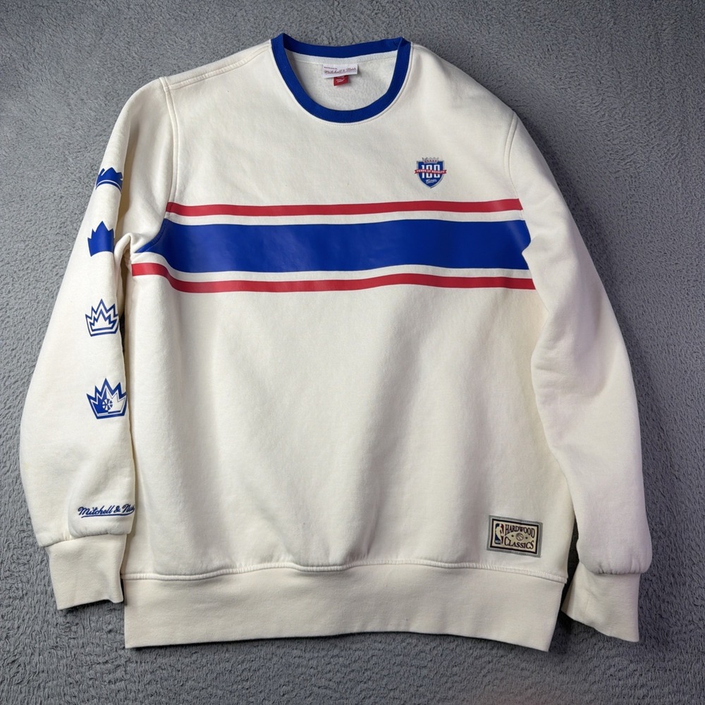 Sacramento Kings Hardwood Classics Pullover Sweatshirt by Mitchell & Ness XL